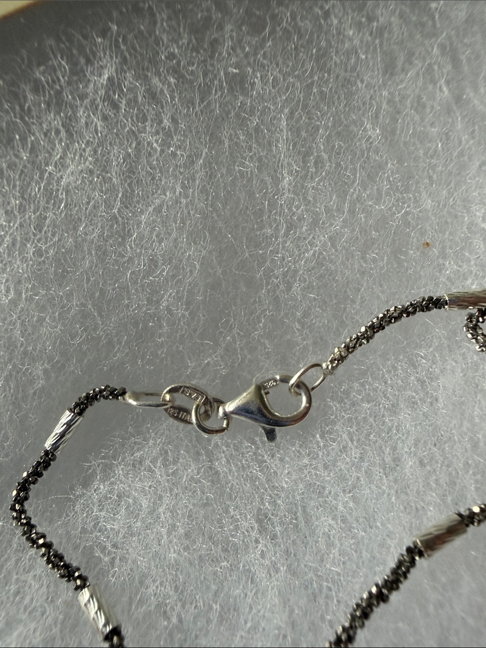Freida Rothman Vault Sterling Silver and Rhodium Twisted Chain Bracelet - Picture 2 of 3